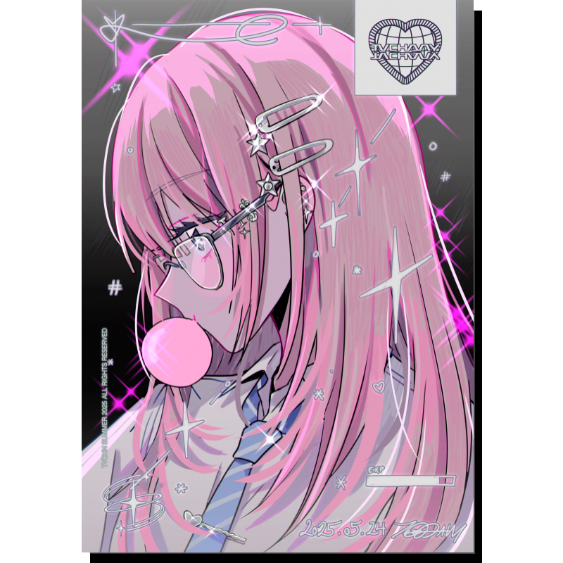 bubblegum flavor　ポスター